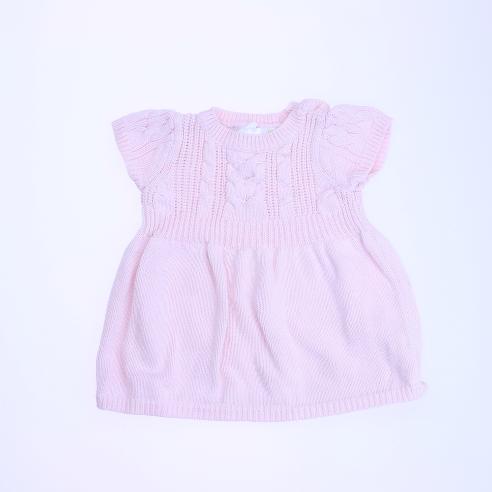 Cuddle Bear Girls Pink Sweater Dress size: 0-3 Months